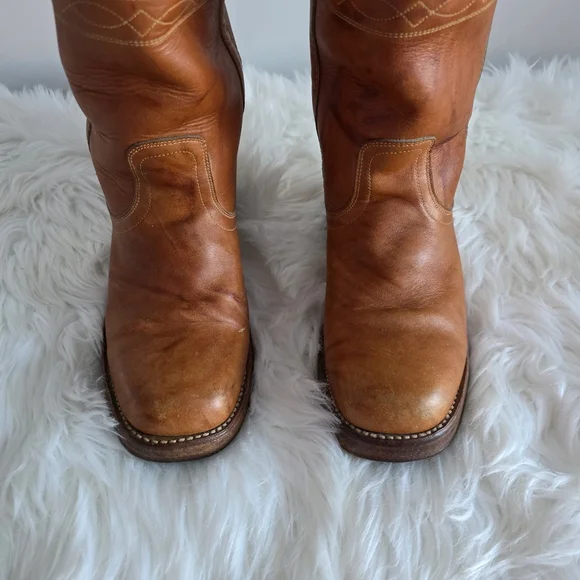 Vintage Stitching Horse Campus Boots Size 8 1/2D - Picture 6 of 16